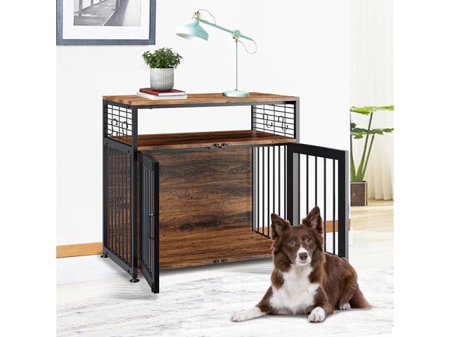 Photos - Power Saw LILYPELLE Dog Crate Furniture, Heavy Duty Cage with Storage Shelf and 4 Ho