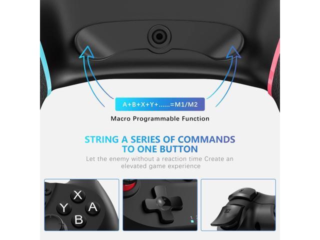 Wireless Controller for Nintendo Switch, Likaty Joypad Compatible with Switch OLED/Lite/ Gamepad Accessories, Switch Pro Controller with...