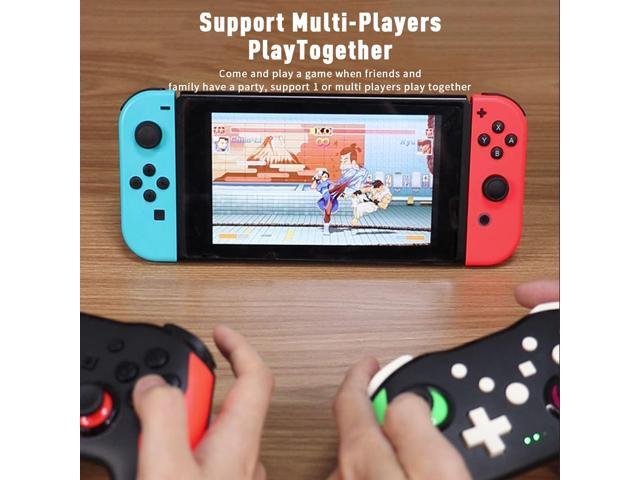 Wireless Controller for Nintendo Switch, Likaty Joypad Compatible with Switch OLED/Lite/ Gamepad Accessories, Black Switch Pro Controller