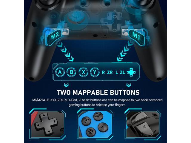 Wireless Controller for Nintendo Switch, Likaty Joypad Compatible with Switch OLED/Lite/ Gamepad Accessories, Switch Pro Controller with...