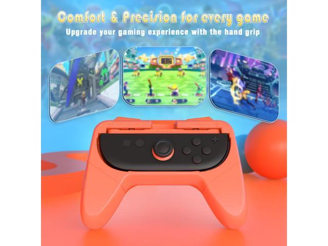 Joy Con Comfort Grips for Nintendo Switch 2,Controller Game Accessories Handheld Joystick Remote Control Holder-2 Pack,Black