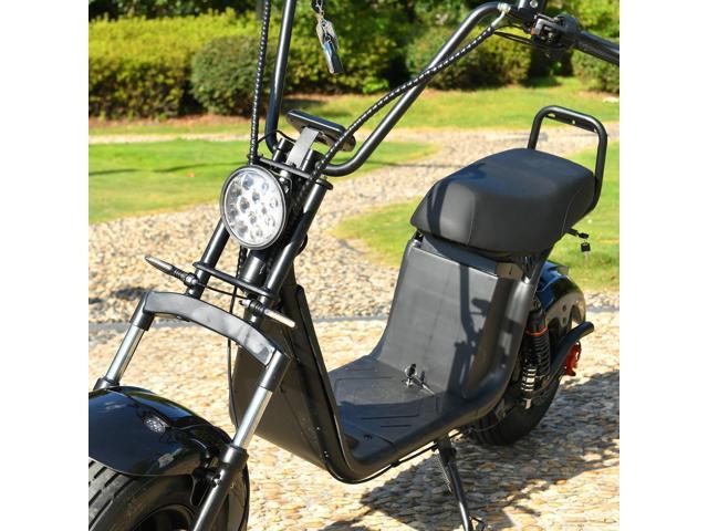 ehoodax citycoco Fat Tire Electric Scooter 3000W Motor Max Speed 28MI 60V20AH removable Battery double seat,Maximum Load 440 IBS