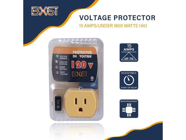 BXST Electronic Surge Protector for Home Appliance One Outlet Plug Surge Protector Delay Protection180S Surge Protector for Refrigerators 120V 15A...