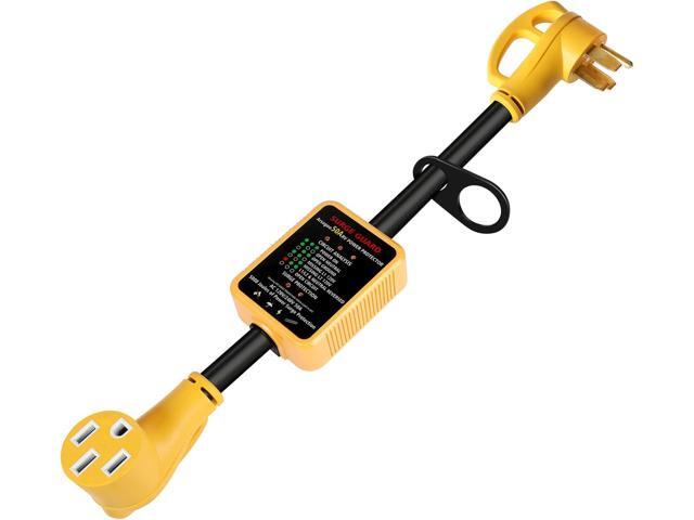 rv Surge Protector 50 amp, ARSAGOO rv Voltage Protector/Monitor with Surge Protection(5000 Joules), Designed with Easy to Use Handles