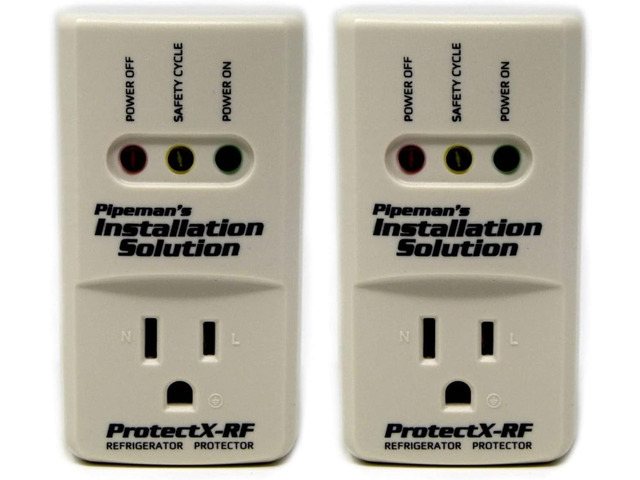 2 Pack Pipeman's Installation Solution Surge Voltage Protector 1800 Watts, White