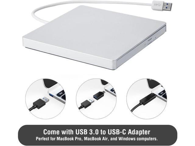 External CD/DVD Drive for Mac, CD Burner USB 3.0 Portable CD-ROM DVD+/-RW Disc Player Burner Reader Writer Optical Drive for Apple Mac MacBook...