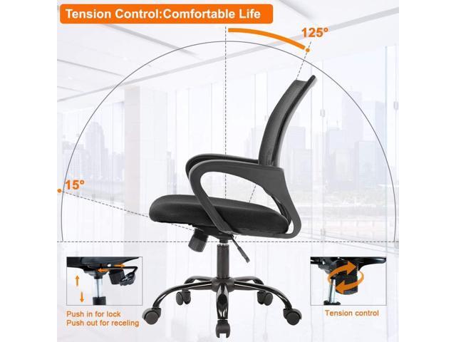 Ergonomic Office Chair Home Desk Chair Task Mesh Computer Chair Gaming with Back Lumbar Support Armrest Modern Swivel Modern Adjustable Rolling...