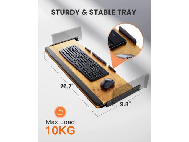 ErGear Electric Standing Desk with Keyboard Tray, 55x28 Inches Adjustable Height Sit Stand Up Desk, Home Office Desk Computer Workstation,Vintage...