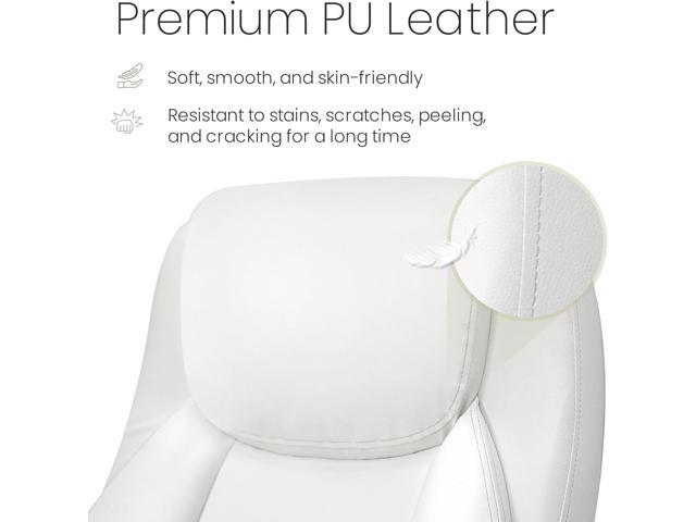 NEO CHAIR Ergonomic Office Chair PU Leather Executive Chair Padded Flip Up Armrest Computer Chair Adjustable Height High Back Lumbar Support Wheels...