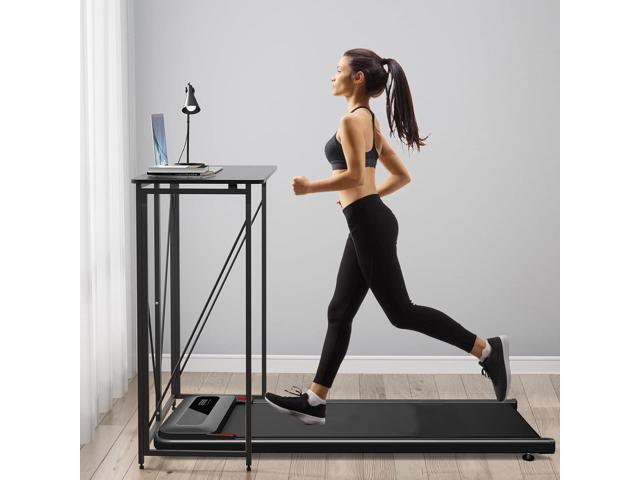 39.37' Folding Standing Desk, Small Laptop Stand Up Desk for Sitting or Standing, No Assembly Needed, Portable, Tall Foldable Desk for Home,...