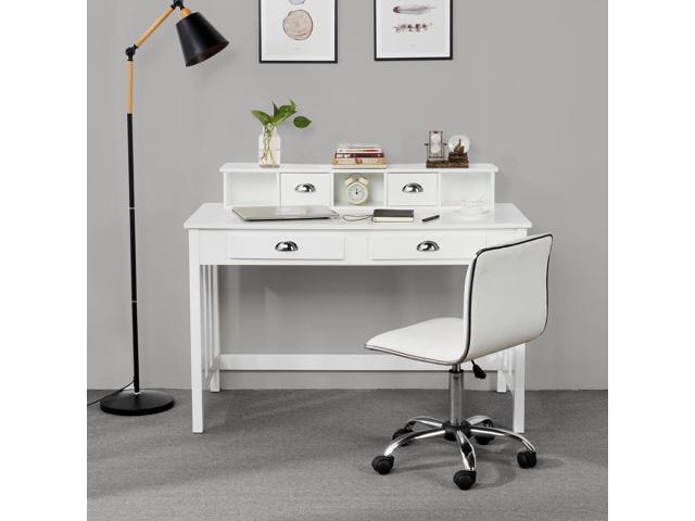 Yaheetech Writing Computer Desk Home Office Desk with Drawers and Hutch, 47 In Wood Frame Secretary Desk for Home Office with Large Desktop, Modern...