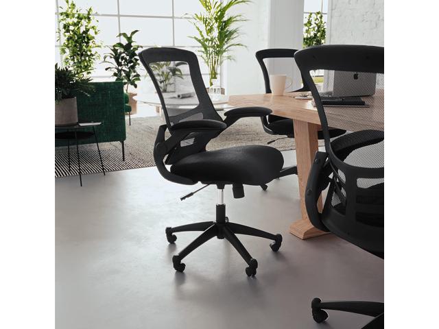 Flash Furniture Kelista Office Chair, Ergonomic, Mid-Back, Black Mesh with Swivel