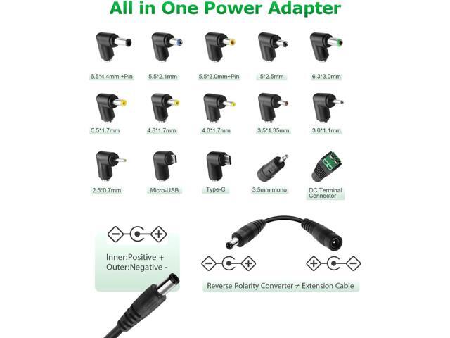 30W Universal AC to DC Power Adapter Adjustable Power Supply 3V 4.5V 6V 9V 12V 2A 1A DC Adapter AC 100-240V to DC 3-12V Multi Voltage Switching...