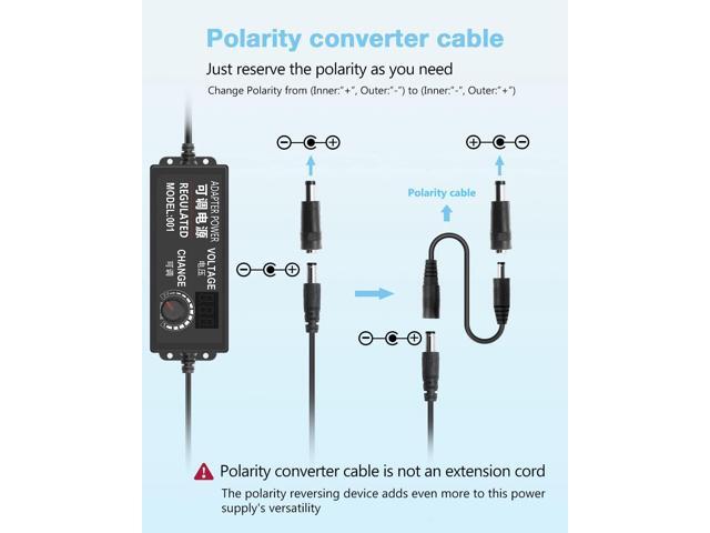 Aclorol Universal Power Supply 4V-24V 5A 120W Adjustable AC/DC Power Adapter 100-240V AC to DC 24V 19V 12V 5V 9V 6V 5A 4A Mulit-Voltage Variable...