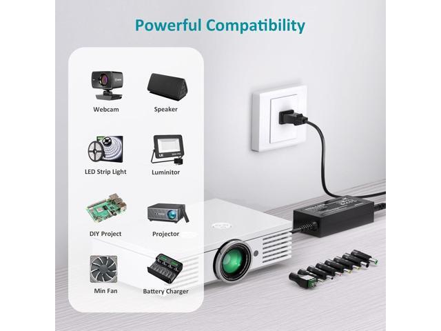 24V 3A Power Supply 72W AC Adapter DC 24V Power Cord Charger for LED Strip Lights Ride On Toys Massage Gun 24 Volt 3 Amp 2A 1.5A 1A 0.75A 0.7A...