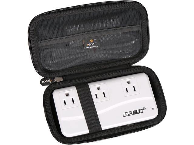 Aproca Hard Storage Travel Case for BESTEK Universal Travel Adapter 220V to 110V Voltage Converter (Black)
