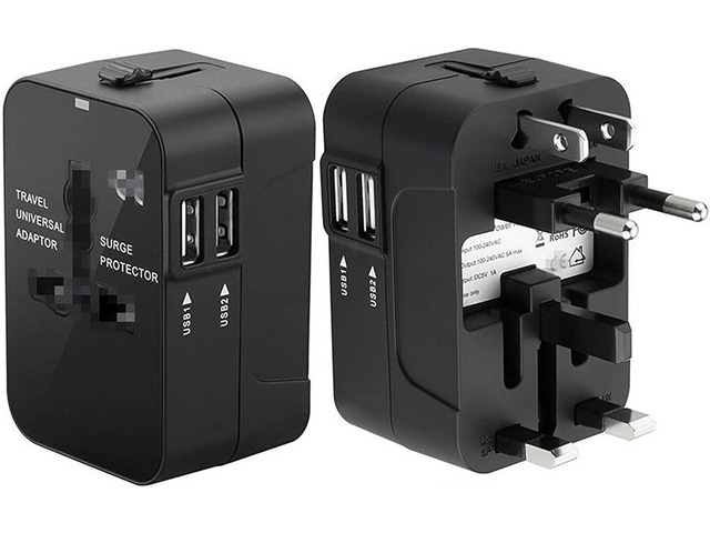 Premium Travel Adapter, Portable Universal All in One Worldwide Power Adapter, European Travel Plug Adapter, Power Converter Adapter Combo, for AC...