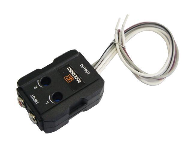 RD Line Output Converter Universal Car Bass Regulator Level Control, Rock Direct Car Stereo Audio Speak Delay Signal Hi-Low Converter for Auto Amp...