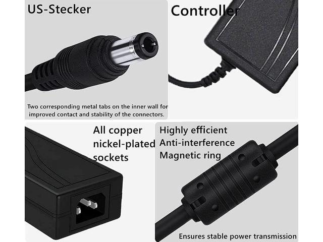 24V 6A 144W AC Power Supply Adapter 6amp 100-240V AC to DC 24 Volt 6Amp 5.5mm x 2.1mm DC Plug, for DC 24V LED Strip Light, CCTV Cameras