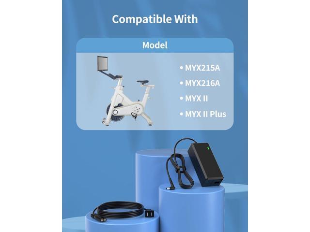 VHBW for MYX Fitness Bike Power Cord Compatible with MYX Fitness MYX II and MYX II Plus Cycling Bike MYX215A MYX216A 2AUR9-MYX215A 2AUR9-MYX216A...