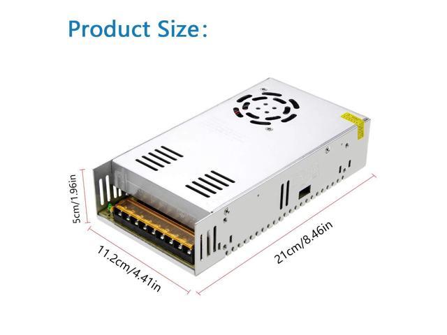 SHNITPWR 24V DC Power Supply 15A 360W AC/DC Adapter, 24 Volt 15 Amp Switching Power Converter Transformer LED Driver 110V / 220V AC in for LED...