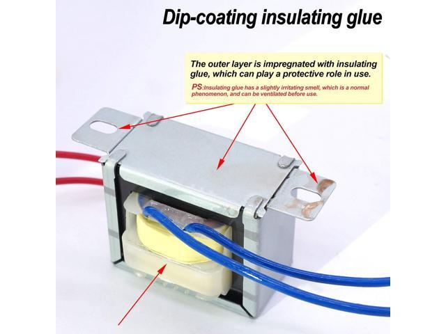 Weideer Input AC 110V 50/60HZ Output AC 12V 10VA Transformer - Single Phase for Lighting & Audio Power Supplies - K-001