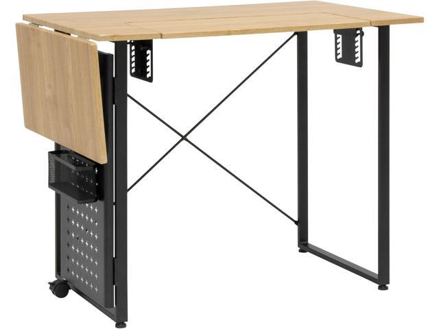 Pivot Sewing Table with Swingout Storage Panel