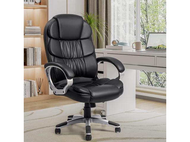 VICTONE Big and Tall Office Chair Ergonomic Desk Chair High Back Executive Computer Chair Adjustable Swivel PU Leather Task Chair with Padded...