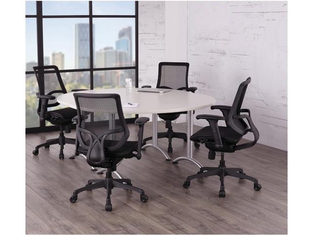 WORKPRO 1000 Series Ergonomic Mesh/Mesh Mid-Back Task Chair, Black/Black, BIFMA Certified