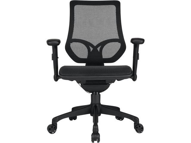 WORKPRO 1000 Series Ergonomic Mesh/Mesh Mid-Back Task Chair, Black/Black, BIFMA Certified