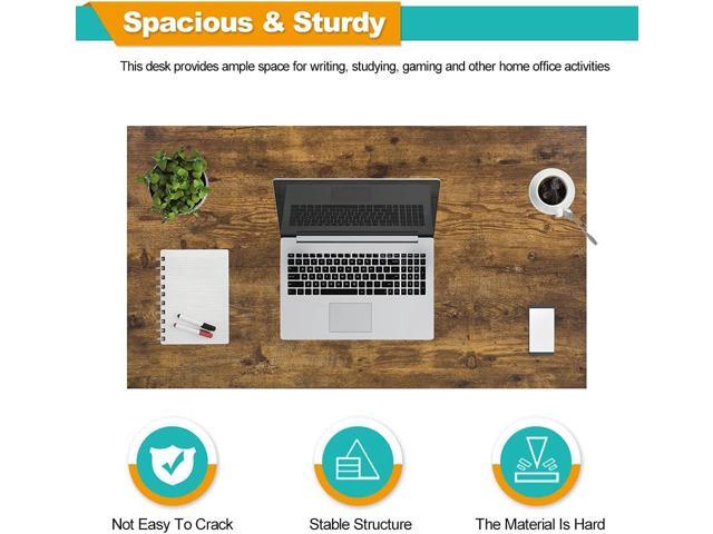 35/39/47 Inch Computer Desk Home Office Desk Writing Study Table Modern Simple Style PC Desk with Metal Frame Gaming Desk Workstation for Small...