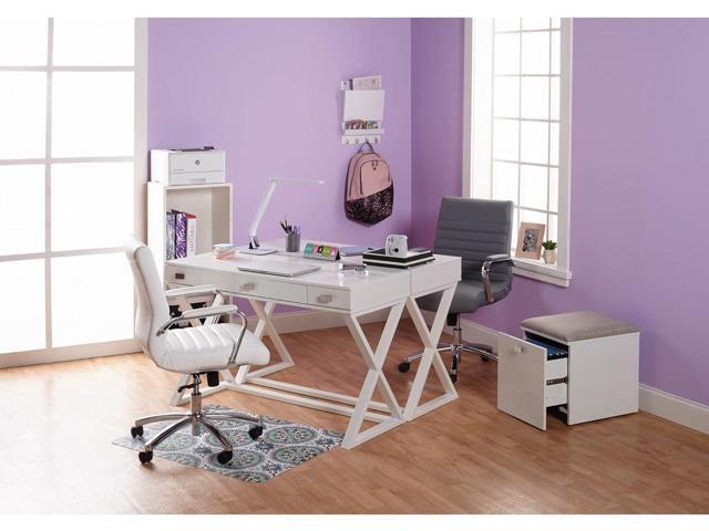 Realspace Keri 48'W Writing Desk, White