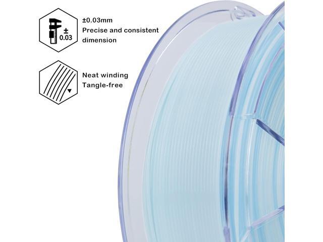 ZIRO 3D Printer Filament,Translucent PLA Filament 1.75mm, Multicolor Rainbow PLA for 3D Printing Material, 1KG/2.2lb,Season Series - Winter
