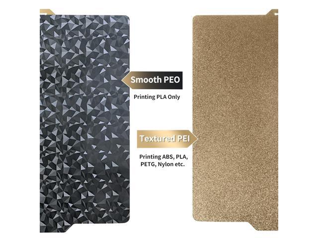 PEO+PEI Build Plate for Bambu Lab X1C/X1/P1P/P1S/P2S/A1, 257x257mm Double Sided PEO+PEI Spring Steel Bed Plate Flexible Textured Print Bed for...