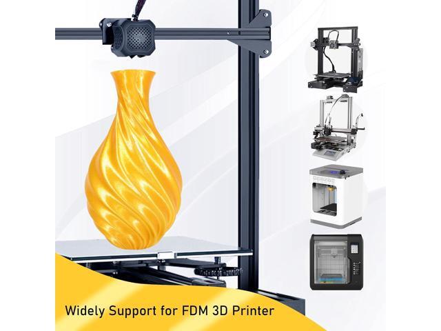 1KG Silk Metalic Shiny Gold PLA 3D Printer Filament, Widely Support for Most 3D Printing Printer, 2.2lbs 1KG 1.75mm 3D Printing Silk PLA Material