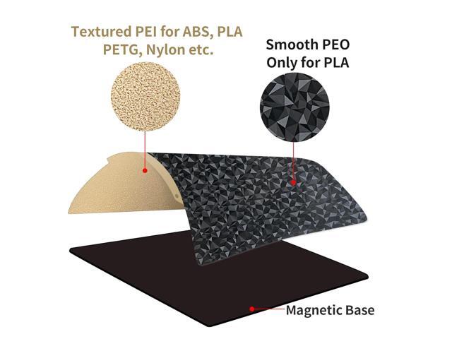 Printer Bed Textured PEI Surface + Smooth PEO Surface Build Plate with Magnetic Sheet 235x235mm for Ender 3/Ender 3 Pro/Ender 3 V2/Ender 5/Ender 5...