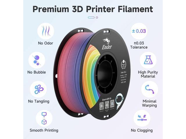 Official 3D Printer Filament Ender PLA Pro Filament, Creality PLA+ 3D Printing Filament, Durable and Resistant, Smooth, Overhang Performance...