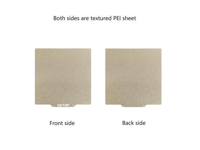 HICTOP 235x235mm Textured PEI Plate Double Sided Room Temp Cold Printing Magnetic Sticker Included, Universal Fit for Ender-3/Neo/V2, Flashforge...