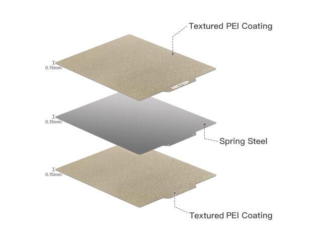 HICTOP 235x235mm Textured PEI Plate Double Sided Room Temp Cold Printing Magnetic Sticker Included, Universal Fit for Ender-3/Neo/V2, Flashforge...