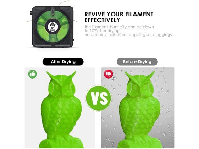 EIBOS Official 3D Printer Filament Dryer Easdry Box with Fan, Adjustable Temperature, Humidity Control & Spool Holder, Compatible with 1.75mm...