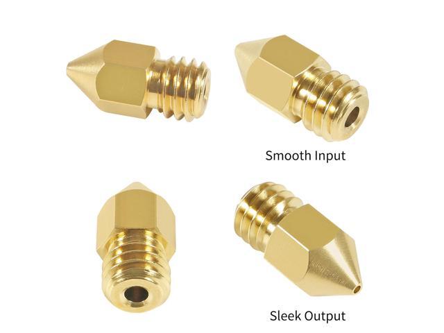 Aokin 8 Pcs 0.6mm MK8 Extruder Nozzles 3D Printer Nozzles for Creality Ender 3/3 Pro/3 V2, Ender 5/5 Pro, CR-10/10S, Makerbot, Anet A8 3D Printer