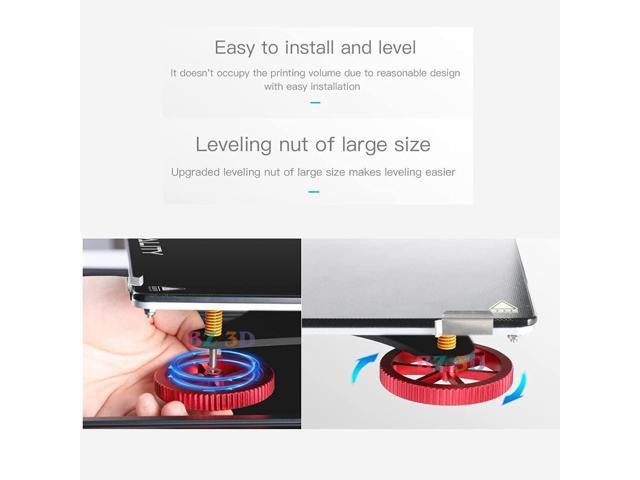 Ender 3 Springs Upgrade Kit,4Pcs Metal Leveling Nuts+ 4Pcs Hot Bed Springs +5Pcs Silicone Solid Bed Mounts for Ender 3/V2/Pro/Ender 3...