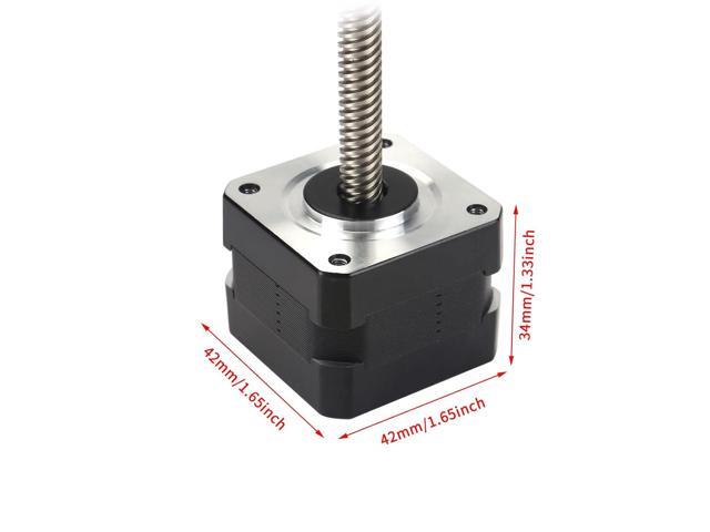 FYSETC Prus MK3S+ Z Motor 2-Pack Nema 17 Stepper Motor 42-34 with Integrated 320mm/12.59inch T8 Lead Screw and Wire 250mm + 550mm, 1A 2Phase 1.8°...