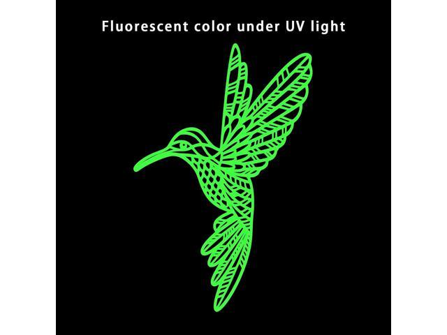 ZIRO Fluorescence PLA Filament 1.75mm, Luminous ONLY by UV Light, Glow Effect 3D Printer Filament PLA,1KG Spool, Dimensional Accuracy +/- 0.03mm,...