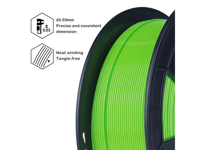 ZIRO Fluorescence PLA Filament 1.75mm, Luminous ONLY by UV Light, Glow Effect 3D Printer Filament PLA,1KG Spool, Dimensional Accuracy +/- 0.03mm,...