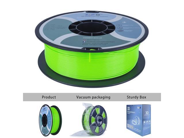 ZIRO Fluorescence PLA Filament 1.75mm, Luminous ONLY by UV Light, Glow Effect 3D Printer Filament PLA,1KG Spool, Dimensional Accuracy +/- 0.03mm,...