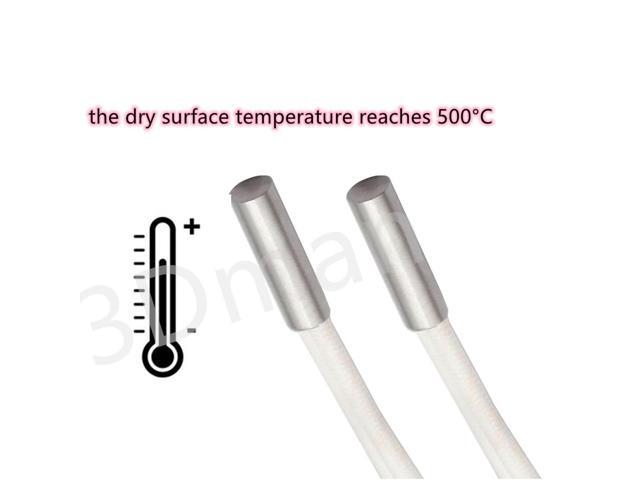 3Dman 24V 70W High Temperature Heater Cartridge 620 Heating Tube HT-NTC100K Thermistor 1M for 3D Printer Sensor Heater Block V6 J-Head Hotend (5 Pcs)
