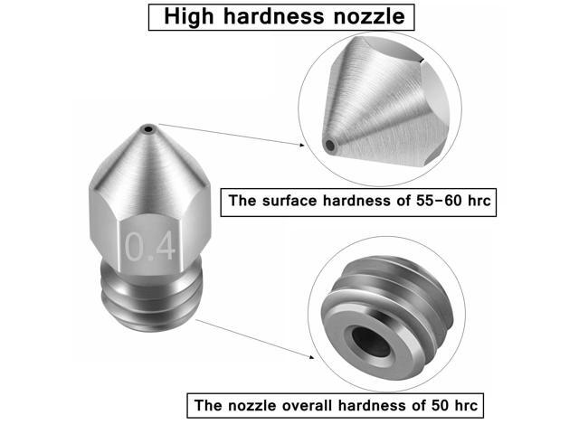 32PCS Nozzles 3D Printer nozzles Mk8 Nozzle, Stainless Steel, Brass,Compatible with Ender 3/Ender 3 Pro Nozzle/Ender 3 Neo/Ender 3 Max/Ender 5...