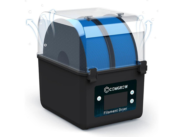 Comgrow Filament Dryer, Upgraded Filament Dry Box, Large-Capacity 3D Filament Dehydrator for 2KG Filament, Compatible with 1.75mm, 2.85mm Filament...