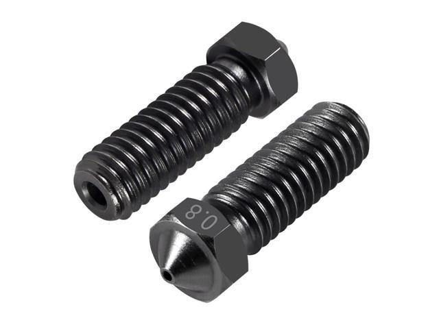 10PCS Volcano Nozzle 0.8MM,M6 Hardened Steel Printed Head for J-Head Hotend Extruder Parts,Compatible Artillery/Sidewinder 3D Printer